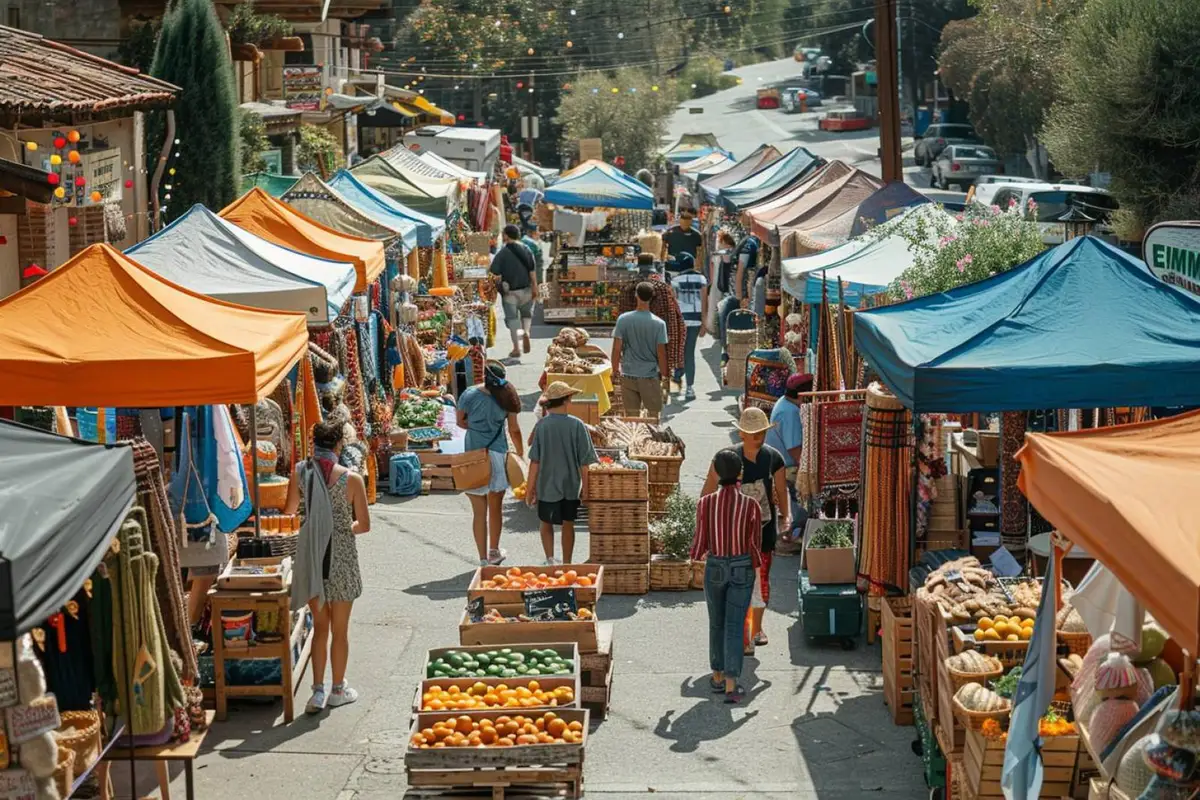 Objets d’occasion triés dans un espace solidaire avant l’ouverture d’une vente locale Emmaüs