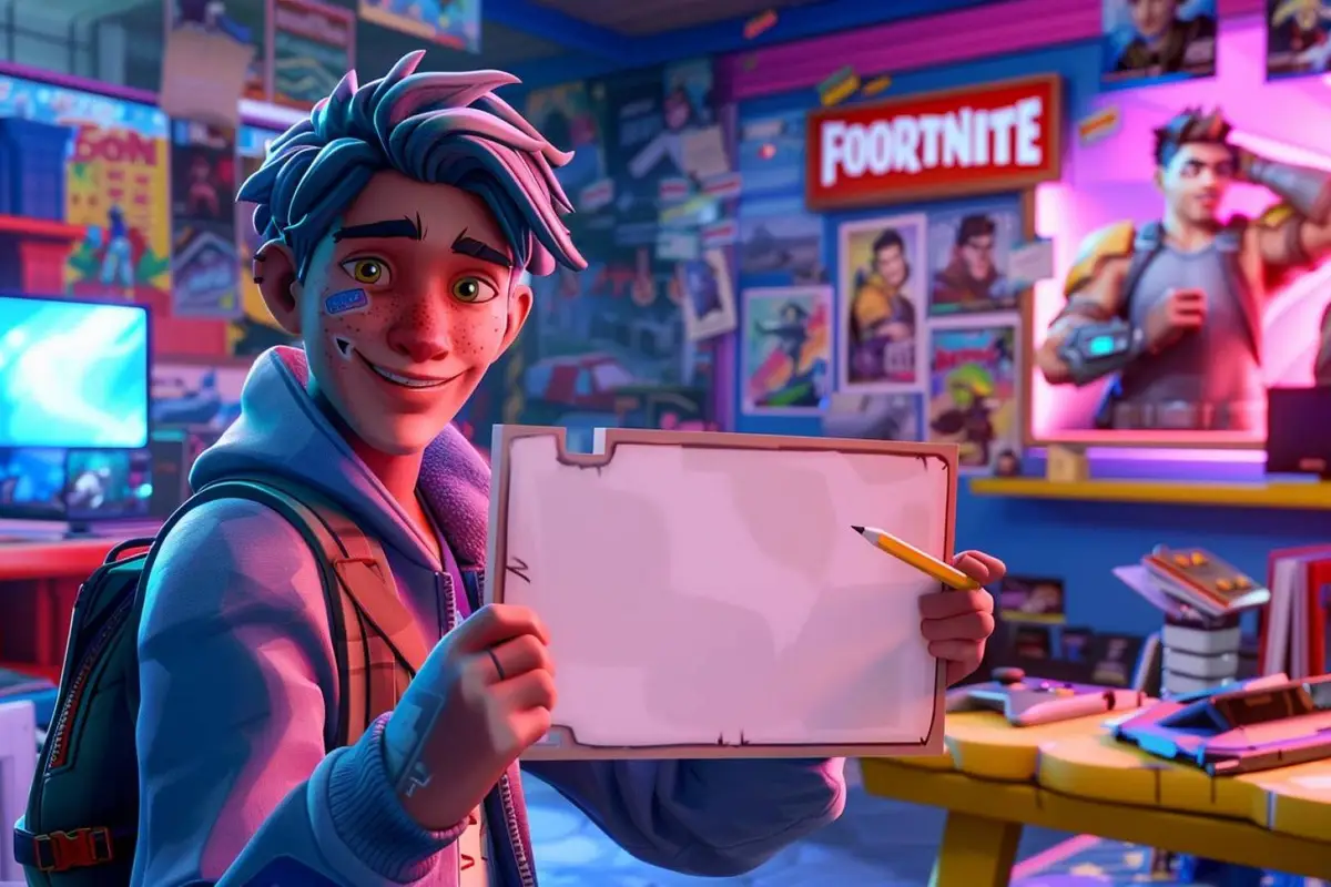 Mains tenant une manette devant un écran d’ordinateur affichant des réglages de compte de jeu