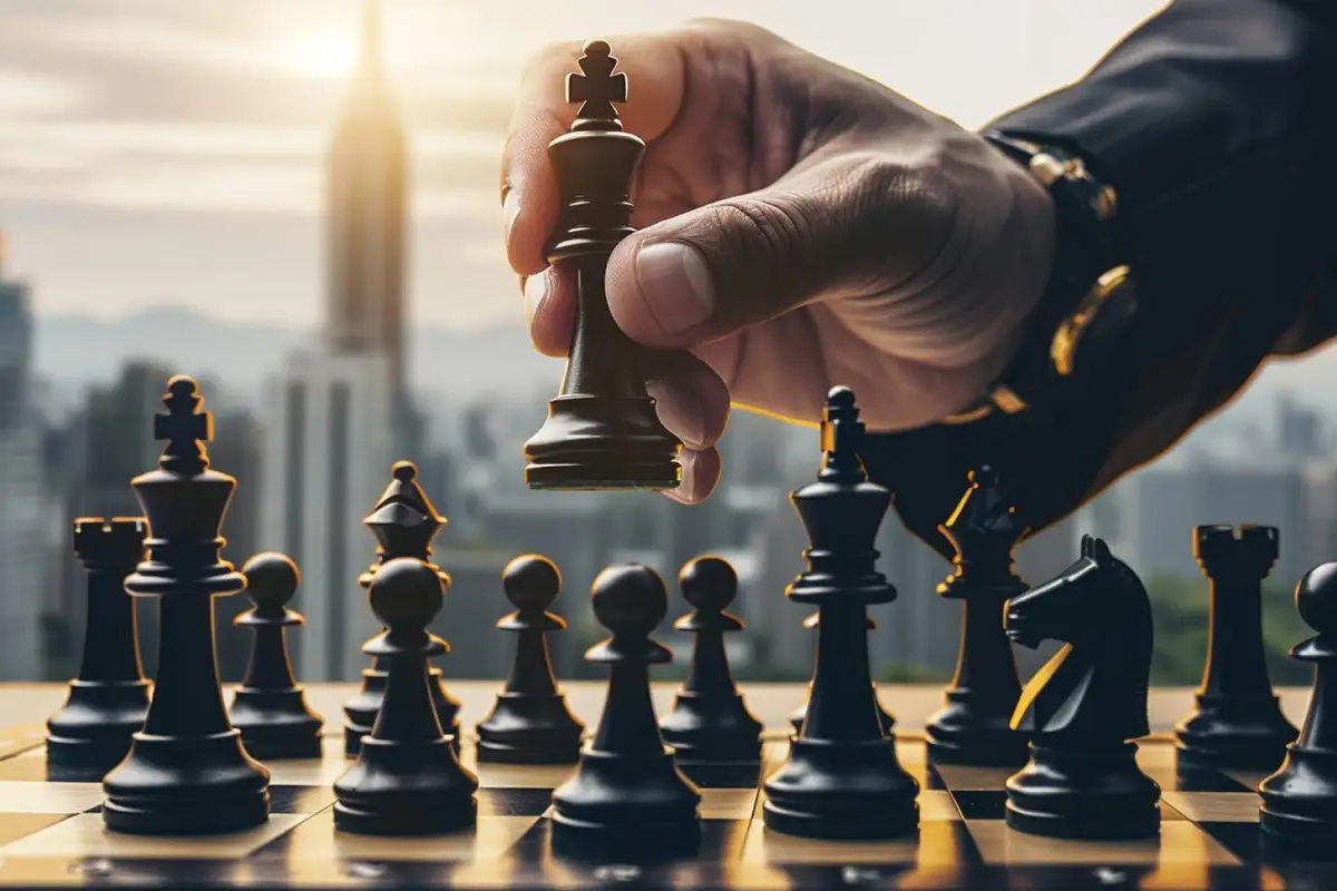 Atelier de stratégie marketing avec segments clients, offre et indicateurs de rentabilité sur une table