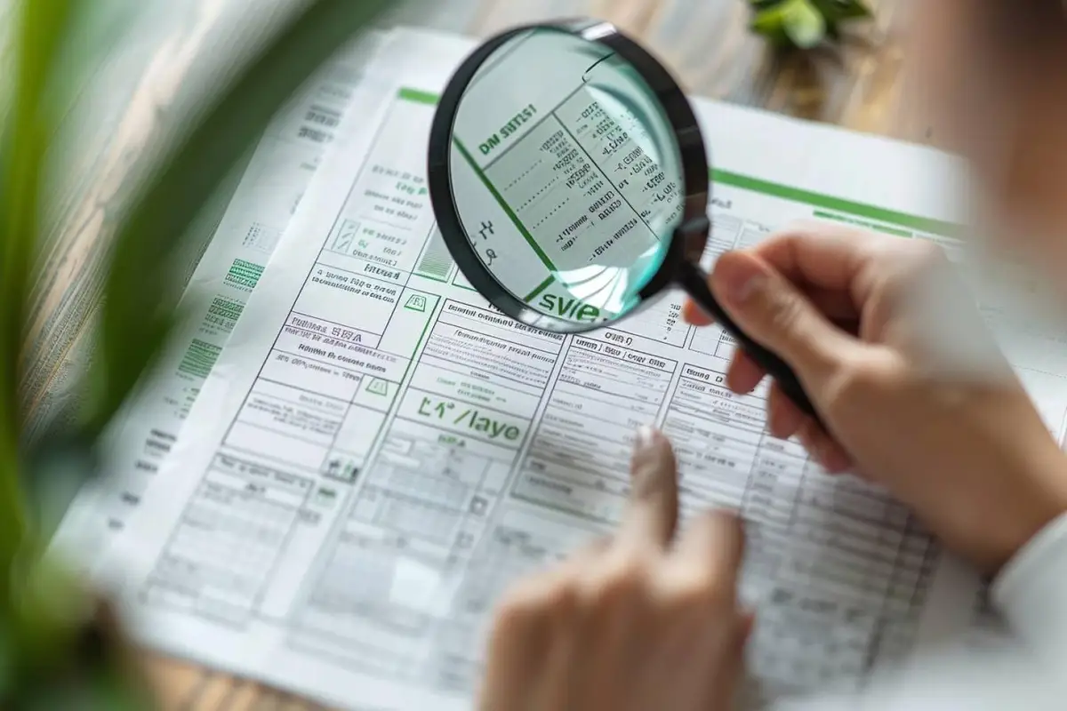 Facture d’énergie, calculatrice et thermostat posés sur une table pour analyser les dépenses du logement