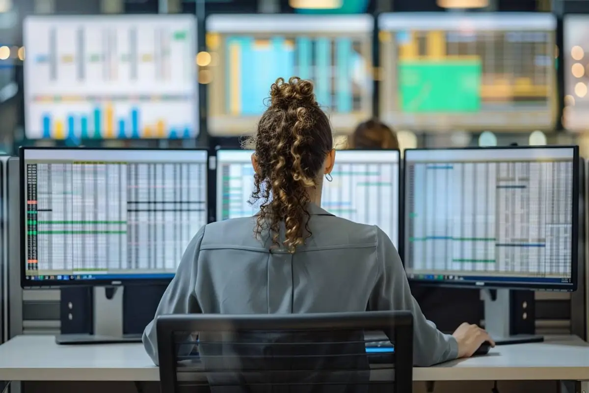 Ordinateur portable affichant un tableau de données organisé en lignes, prêt à être trié dans Excel
