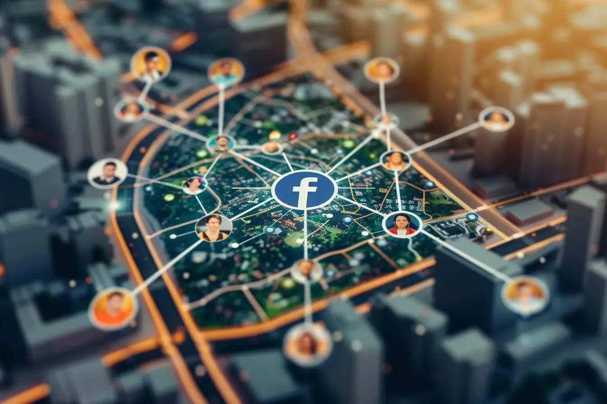 Écran de smartphone montrant une carte de partage de position dans une conversation privée, sans donnée lisible.